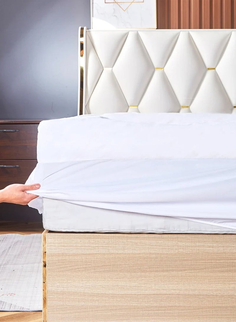 NADAV Gardenia Single & half Mattress Topper – Hotel Style – 120×200 cm – 14 cm Thickness – White - Image 5
